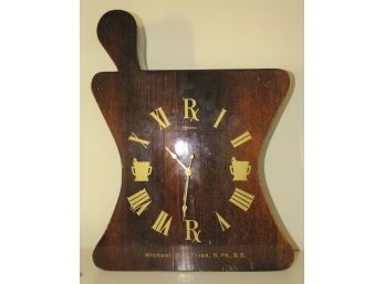 RX Pharmacist Wood Wall Clock DC Originals