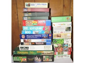 Puzzles - Assorted Lot Of 22