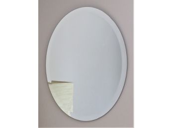 Oval Beveled Edge Wall Mirror