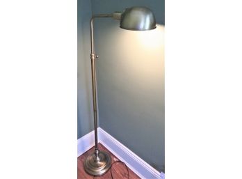 Metal Gold-tone Adjustable Floor Lamp