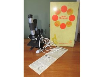 Gilbert Microcraft Microscope - In Original Metal Box