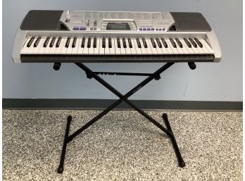 Casio CTK-496 Keyboard & Lo Duca Bros. Inc. Stand -  POWER CORD NOT INCLUDED