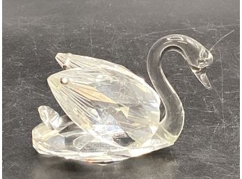 Danbury Mint Noblesse Crystal Swan