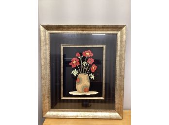 Poppies In A Vase Framed Wall Decor