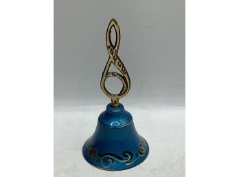 Brass Enameled Bell - Made In Israel