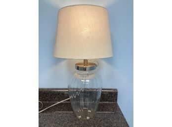 Clear Glass Table Lamp