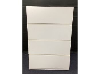 White Formica Chest Of Drawers