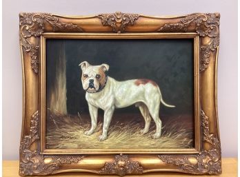 Bulldog Portrait Custom Detailed Framed Art