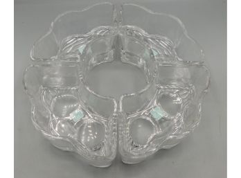Party-lite Ocean-scape Modular Glass Tea Light Holder #P7547 With Boxes - 4 Total