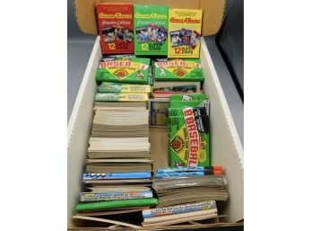 1980s/1990s Baseball Collectible Sports Cards - Assorted Lot With Vintage Malboro Box