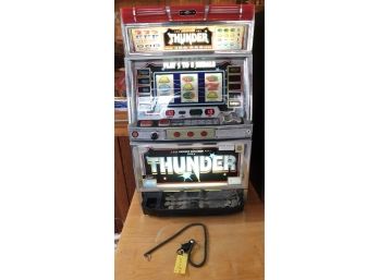 1998 Macy #080704 Republic Industries 'Thunder Explosion Type A Thunder' Slot Machine Toy
