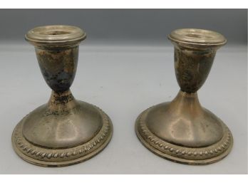 Empire Sterling Weighted Candlestick Holders