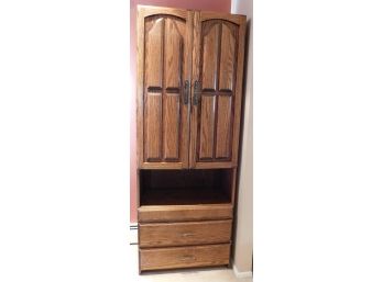 Composite Wood Armoire With 3 Drawers / 2 Shelves