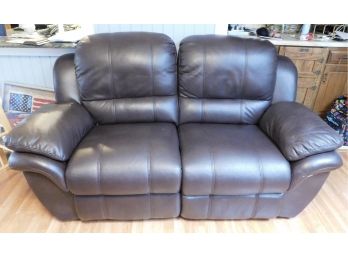 Classic Home Furnishings Faux Leather Power Relining Love Seat
