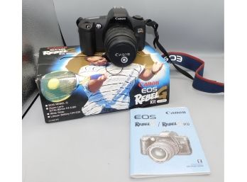 Canon EOS Rebel G Film Camera With 35-80mm Lens - Box Included