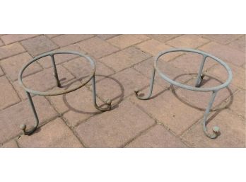 Wrought Iron Pot Holders - 2 Total