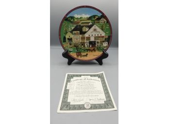 Bradford Exchange Plate #4547A 'pepper-cricket Farms' Decorative Plate