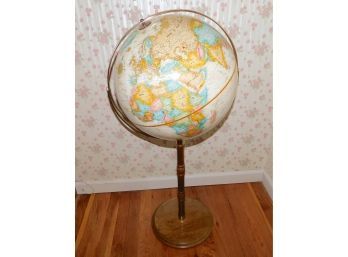 Replogle Globes World Globe On Tall Wooden Base