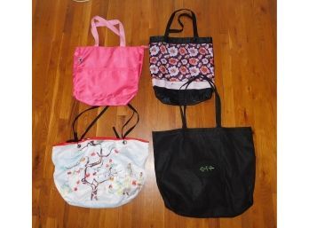 Shopping Tote Bags - Assorted Lot Of Four