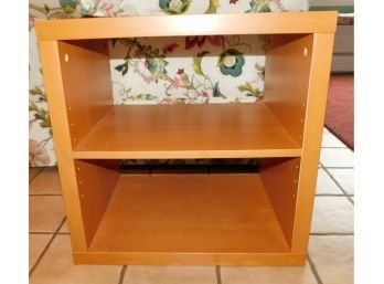 Wooden Storage Shelf End Table With Attachable Wheels