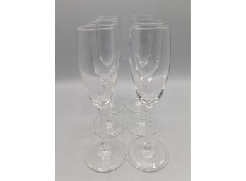 Twisted Stem Champagne Glass Set - Set Of Six
