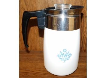 Corningware Vintage Blue Cornflower Coffee Percolator