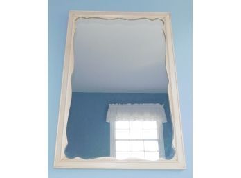 Ethan Allen White Painted Maple Framed Wall Mirror