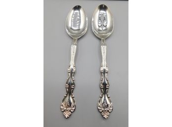 International Vintage Silver-plated Serving Spoons - Set Of Two