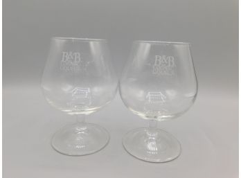 B&B The Cognac Liqueur Logo Drink Glasses - Set Of Two