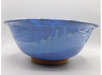 Handmade Blue Glazed Ceramic Bowl