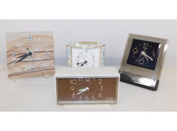 Desktop Clocks - Assorted Lot Of Four