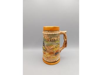Clements 1973 San Francisco Ceramic Collectible Beer Stein