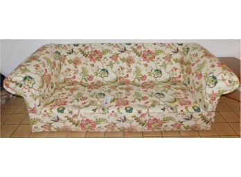 Catalano's Custom Upholstery & Restoration Floral Print Sofa