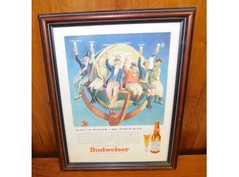 Budweiser Vintage Framed Poster Print
