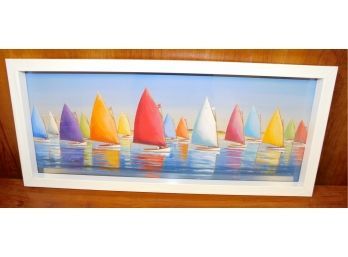 Sally Caldwell Fisher 'Flying Colors' Sailboat Art Print