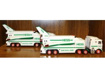 Hess 1999 Truck And Space Shuttle With Satellite - Set Of Two