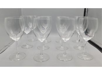 All Purpose Hexagon Stem Glass Goblet Set - Set Of 12