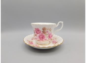 Royal Albert Vintage Fine Bone China Decorative Teacup & Saucer