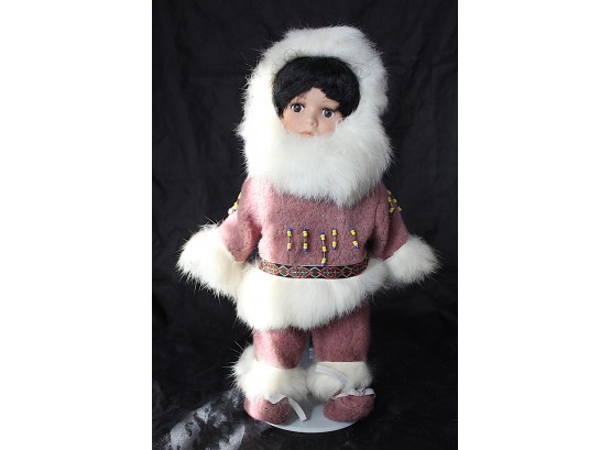 Bisque Face Eskimo Doll (022)