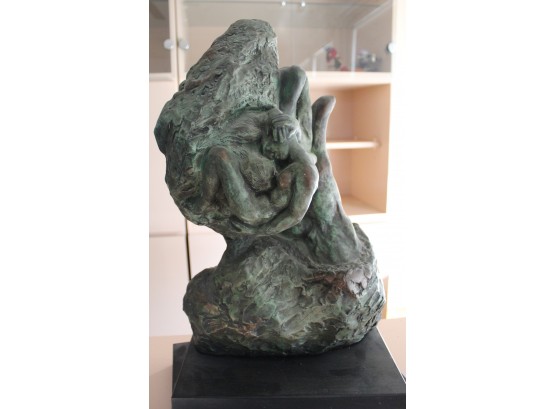 Auguste Rodin 'The Hand Of God' Sculpture On Rotating Base (036)