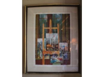 TONY AGOSTINI PAINTING MODERNIST ABSTRACT FRANCE No.268/275 (060)
