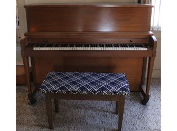 Hamilton By Baldwin Upright Piano Built W/Piano Bench #176310 (056)