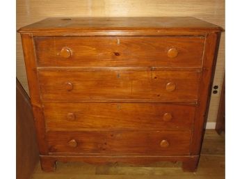 Wood 4-Drawer Dresser