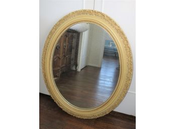 Oval Framed Wall Mirror