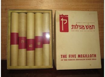 The Five Megilloth Of The Famous Jerusalem Korean Bible - In Original Box