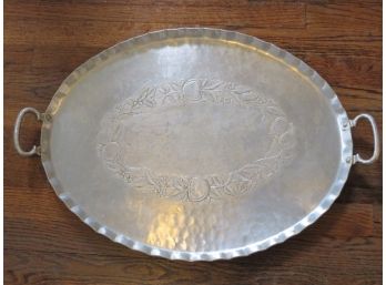 Hand Forged Everlast Metal Handled Serving Tray