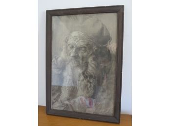 Albrecht Durer 'head Of An Old Man' Framed Decor