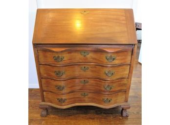 Maddox Tables Red Mahogany Slant Front Secretary Desk