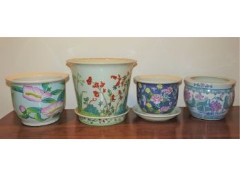 Ceramic Flower Pots - Set Of 4