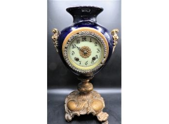 French Porcelain Mantle Clock